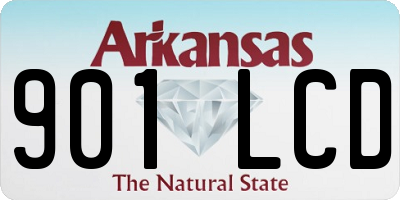 AR license plate 901LCD