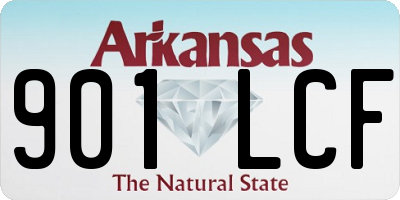 AR license plate 901LCF