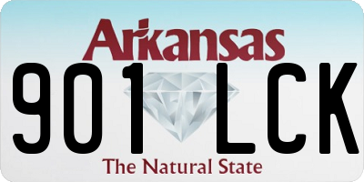 AR license plate 901LCK