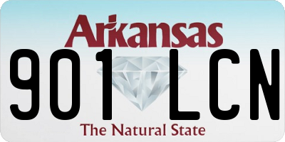 AR license plate 901LCN