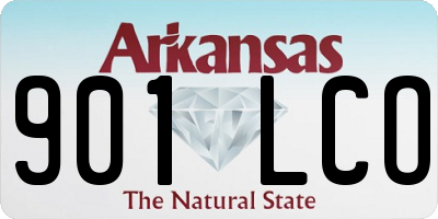 AR license plate 901LCO