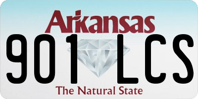 AR license plate 901LCS
