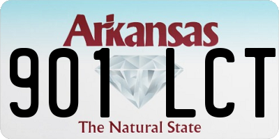 AR license plate 901LCT