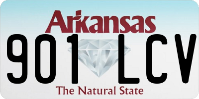 AR license plate 901LCV