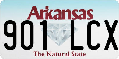 AR license plate 901LCX