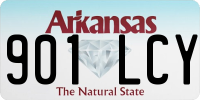 AR license plate 901LCY
