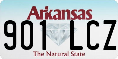 AR license plate 901LCZ