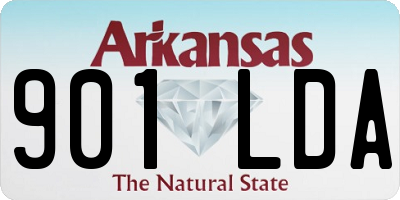 AR license plate 901LDA
