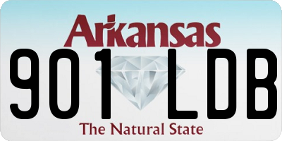 AR license plate 901LDB