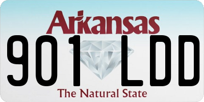 AR license plate 901LDD