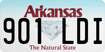 AR license plate 901LDI