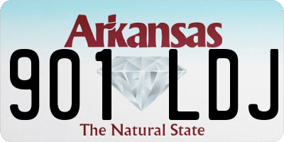 AR license plate 901LDJ