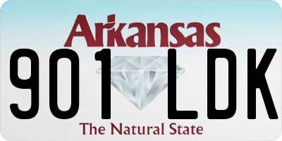 AR license plate 901LDK