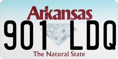 AR license plate 901LDQ