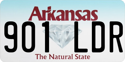 AR license plate 901LDR