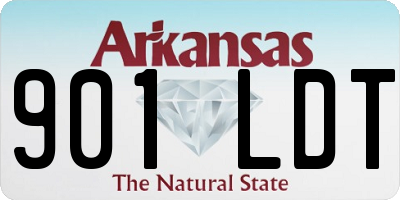 AR license plate 901LDT