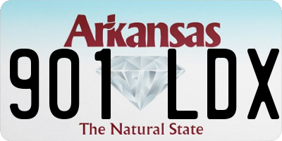 AR license plate 901LDX
