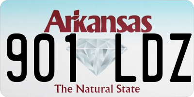 AR license plate 901LDZ