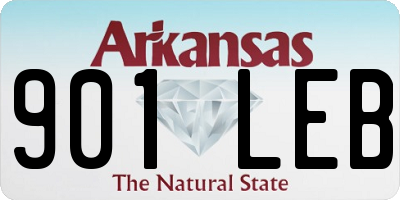 AR license plate 901LEB