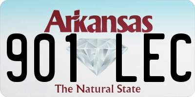AR license plate 901LEC