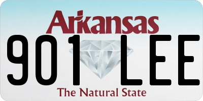 AR license plate 901LEE