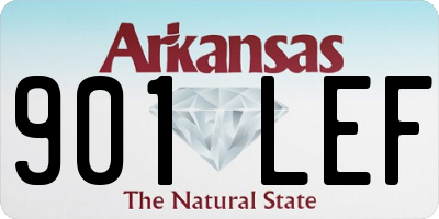 AR license plate 901LEF