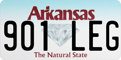 AR license plate 901LEG
