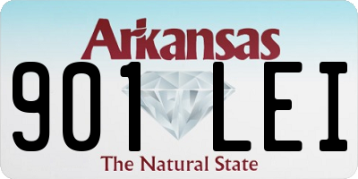 AR license plate 901LEI
