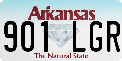 AR license plate 901LGR