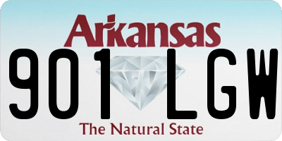 AR license plate 901LGW