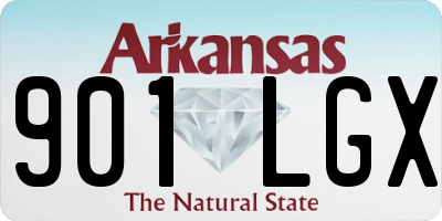 AR license plate 901LGX