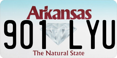 AR license plate 901LYU