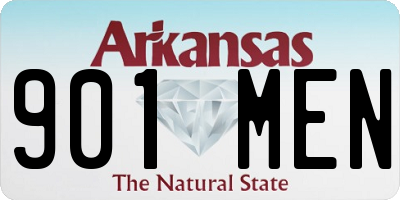 AR license plate 901MEN