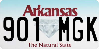 AR license plate 901MGK