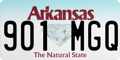AR license plate 901MGQ