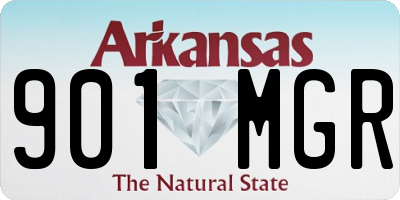 AR license plate 901MGR