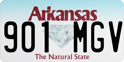 AR license plate 901MGV