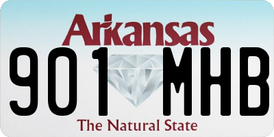 AR license plate 901MHB
