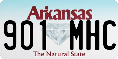 AR license plate 901MHC