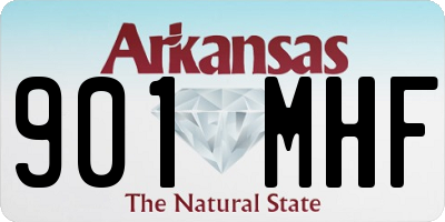 AR license plate 901MHF