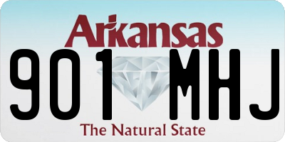 AR license plate 901MHJ