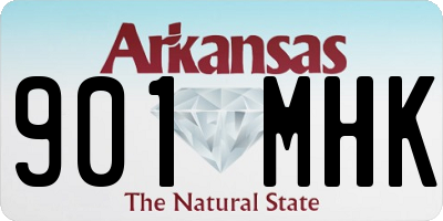 AR license plate 901MHK