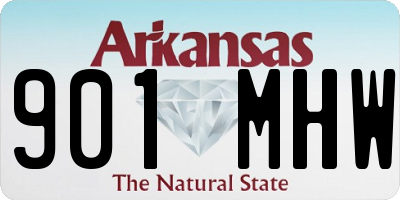AR license plate 901MHW