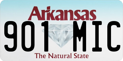 AR license plate 901MIC