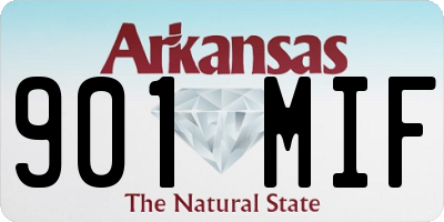 AR license plate 901MIF