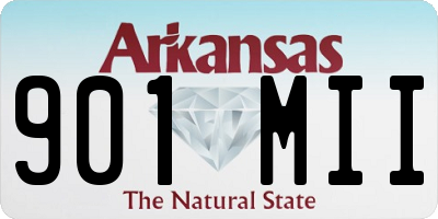 AR license plate 901MII