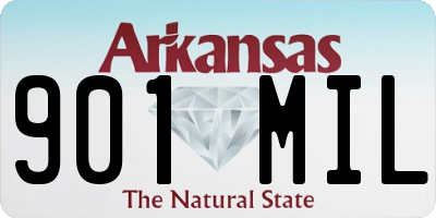 AR license plate 901MIL