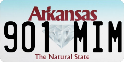 AR license plate 901MIM