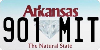 AR license plate 901MIT