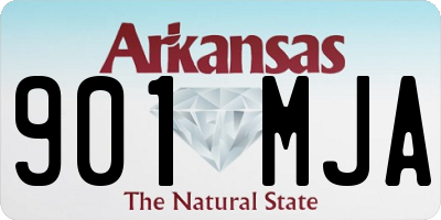 AR license plate 901MJA